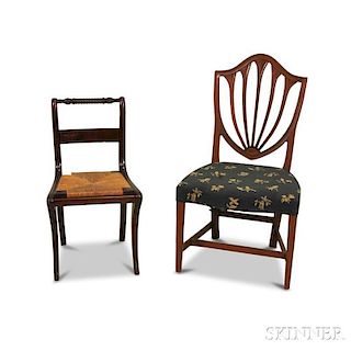 Two Mahogany Side Chairs