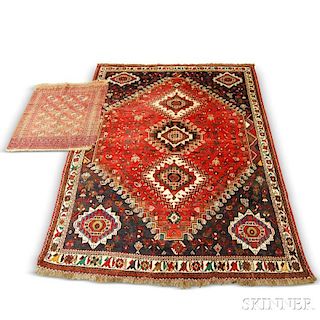Shiraz Carpet and a Small Tekke Mat