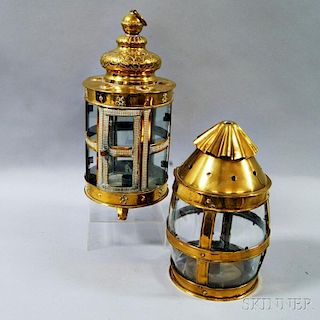 Two Brass Lanterns