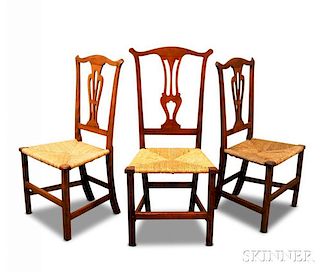 Three Chippendale Side Chairs