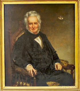 Attributed to George Peter Alexander Healey (American, 1813-1894)       Portrait of John Brown Francis.