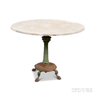 Stone-top Cast Iron Table