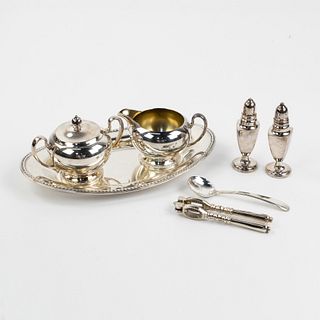 (7) Assorted Silver Plate Serveware & Tableware
