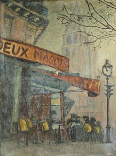 Les Deux Magots Cafe Painting 