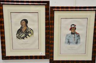 Thomas McKenny and James Hall 
Set of four hand colored lithograph 
The History of Indian Tribes of North America 
(1) Chittee Yohol...