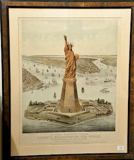 Currier & Ives 
THE GREAT BARTHOLDI STATUE, LIBERTY ENLIGHTENING THE WORLD. THE GIFT OF FRANCE TO THE AMERICAN PEOPLE 
Statue of Lib...