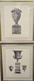 Four framed engravings  after Giovanni Battista Piranesi (1720-1778) 
Copyright Sidney Z. Lucas 
(1) Al Sig Cavaliere Maria Carlo Gu...