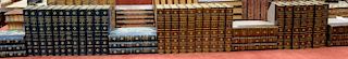 Three sets of leatherbound books including The Poetical Works of Sir Walter Scott, Memoirs of the Life of Sir Walter Scott, Bart and...
