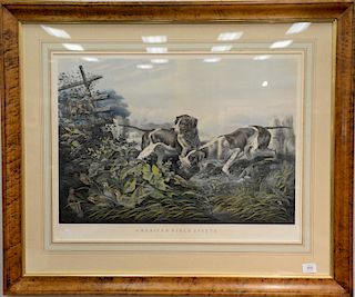 Currier & Ives 
After Arthur Fitzwilliam Tait 
American Field Sports 
On a Point 
hand colored lithograph 
marked lower left: painte...