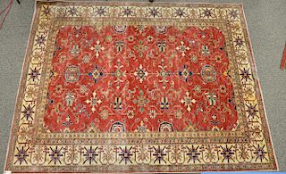 Caucasian style Oriental carpet, late 20th century. 
8' x 10'2"