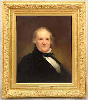 Herman F. Deigendesch copy of painting by Henry Inman Portrait of Jacob Barker  (1779-1871)unsigned Plaque: Jacob Barker 30" x 2...