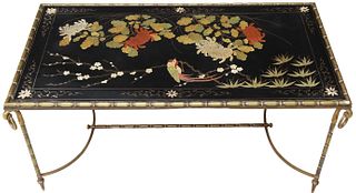 BAGUES STYLE CHINOISERIE FAUX BAMBOO COFFEE TABLE