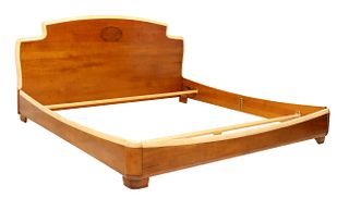 ROCHE BOBOIS FRENCH FRUITWOOD KING SIZE BED