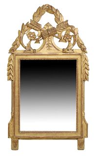 FRENCH REGENCE STYLE GILTWOOD MIRROR, 19TH C.