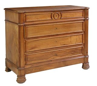 FRENCH LOUIS PHILIPPE PERIOD WALNUT COMMODE