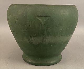 Owens Pottery #745 Matte Green Vase