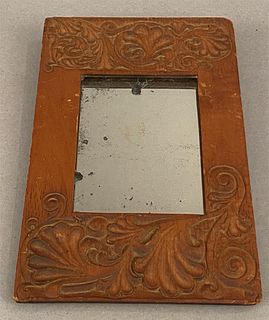 Miniature Mirror w/Carved Frame