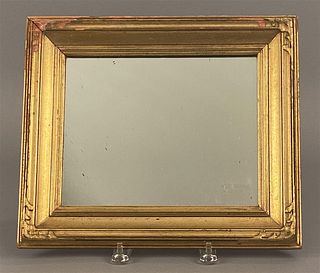 Small Mirror in Gold Art Nouveau Frame