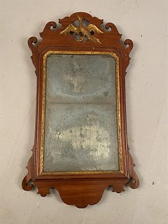 Chippendale Mirror w/Carved & Gilded Phoenix