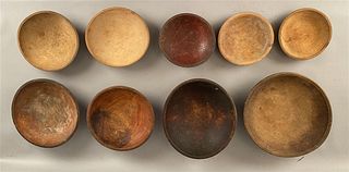 9 Antique & Vintage Wooden Bowls