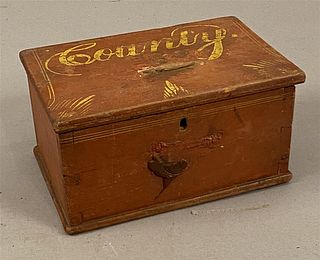19th C "County" Ballot Box in Paint
