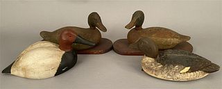 4 Vintage Duck Decoys in Original Condition