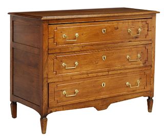 FRENCH DIRECTOIRE STYLE WALNUT COMMODE