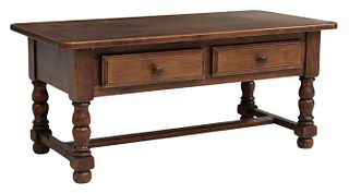FRENCH PROVINCIAL OAK COFFEE TABLE