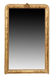FRENCH LOUIS PHILIPPE PERIOD GILTWOOD MIRROR