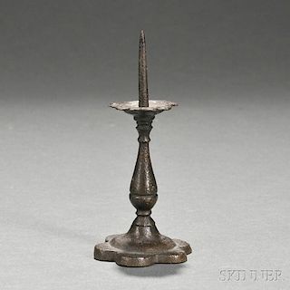 Miniature Cast Iron Pricket Candlestick