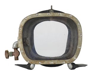 1960s Widolf Bronze C-VU Divers Mask