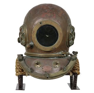 Pre-1944 Japanese TOA Diving Apparatus Helmet