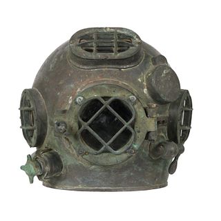 WW2 Miller Dunn US Navy Mark V Diving Helmet Bonnet