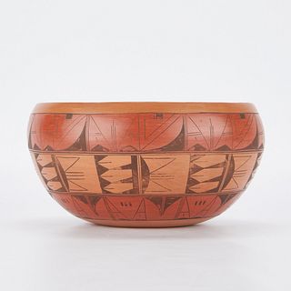 Fannie L Polaccca "Nampeyo" Hopi Pottery Bowl