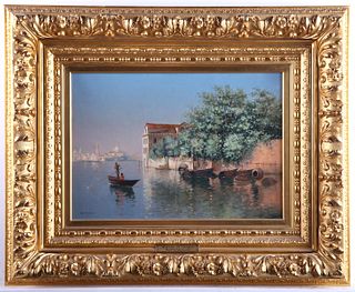 Warren Sheppard "Morning in Venice" Oil on Canvas