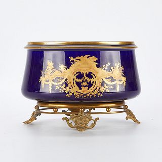 French Sevres Style Porcelain Planter
