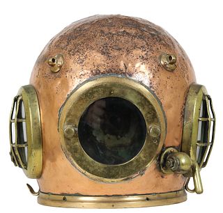 19th Century Siebe Gorman Diving Helmet Bonnet