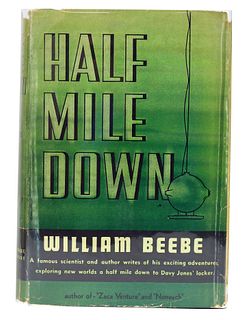 Half Mile Down 1934 William Beebe Hardcover