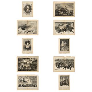 Large Lot of Harper's Weekly 1875, Art Engraving Prints
