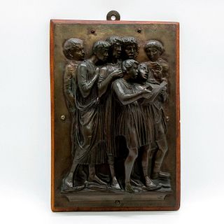 After Luca della Robbia (Italian, 1400-1482) Bronze Relief