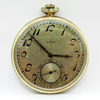 Elgin Open Cover Gold Pocket Watch