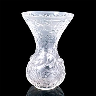 Lalique France "Arabesque" Crystal Frosted Glass Vase