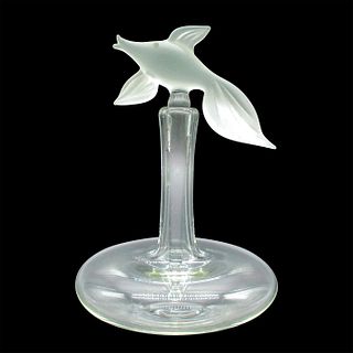Glass Perfume Bottle with Stylized Stopper, Fish