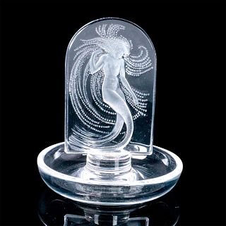 Lalique France Crystal "Naiade" Nude Mermaid Ring Dish