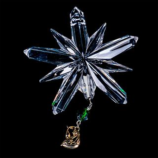 Waterford Crystal Christmas Ornament Snow Flake with Bird