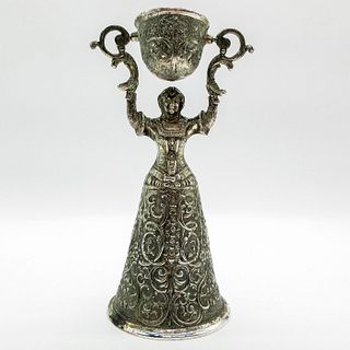 Vintage Silver Plated German Wedding Goblet