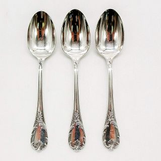 3pc Christofle Marly Pattern Silver Tea Spoons