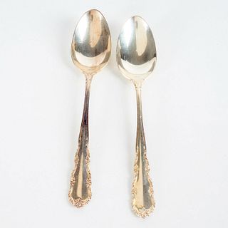 Shenandoah By Wallace Sterling Silver Flatware Set Spoons