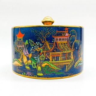 Carlton Ware Bleu Royale Lidded Trinket Box, Pagoda