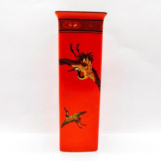 Shelley England Bone China Vase, Flying Cranes
